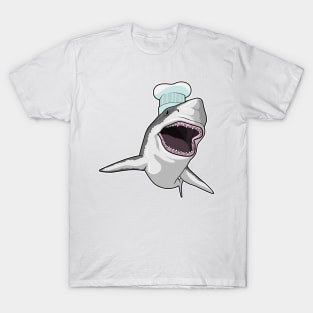 Shark as Cook with Chef hat T-Shirt